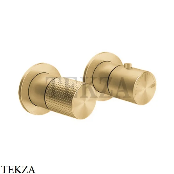 Gessi Habito CESELLO Термостат для душа на 2 потока, внешняя часть 70434-710, Brass PVD