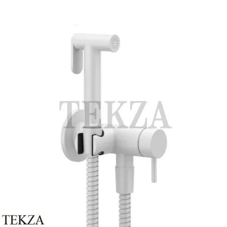Gessi Гигиенический душ со смесителем, выводом воды и держателем 45130-279, Matte White