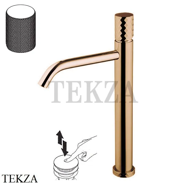 FIMA Carlo Frattini Spillo TECH G Смеситель для раковины, с донным клапаном F3031T/HXSGZL, Amber Bronza