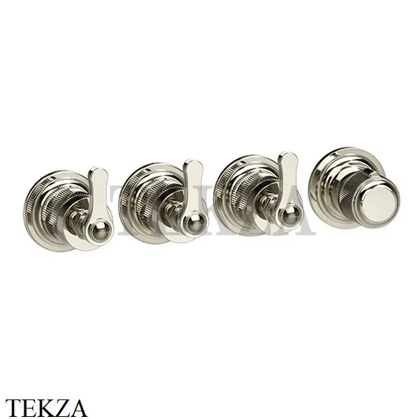 Gessi VENTI20 Термостат для душа, 3 потока, внешняя часть 65336-720, Nickel PVD