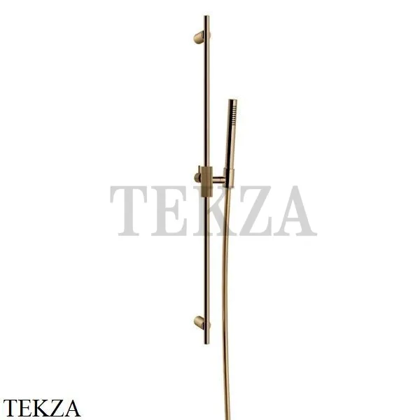 Gessi INGRANAGGIO Штанга в комплекте с душевой лейкой 63584-735, Warm Bronze PVD