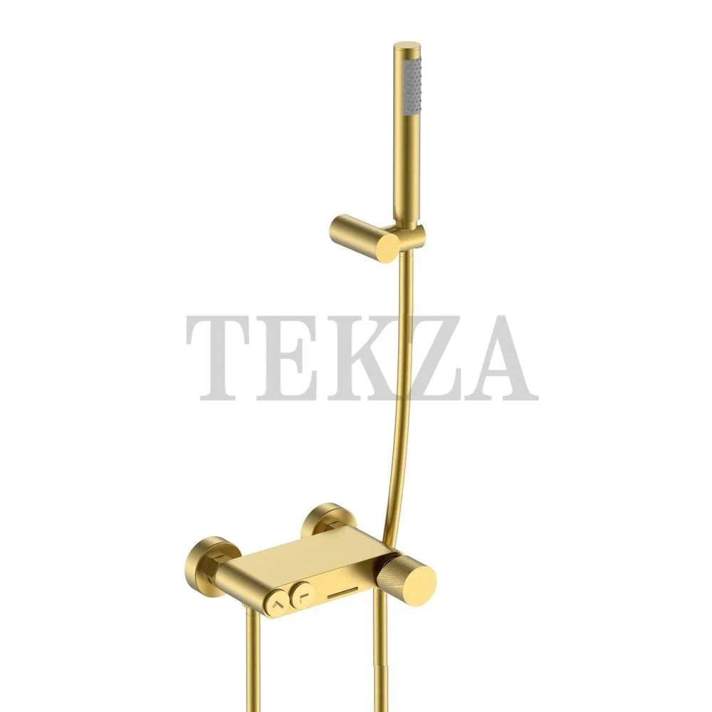 Boheme Stick Смеситель для ванны с изливом и гарнитуром Stick 123-MG.2 Mat Gold c ручкой TOUCH