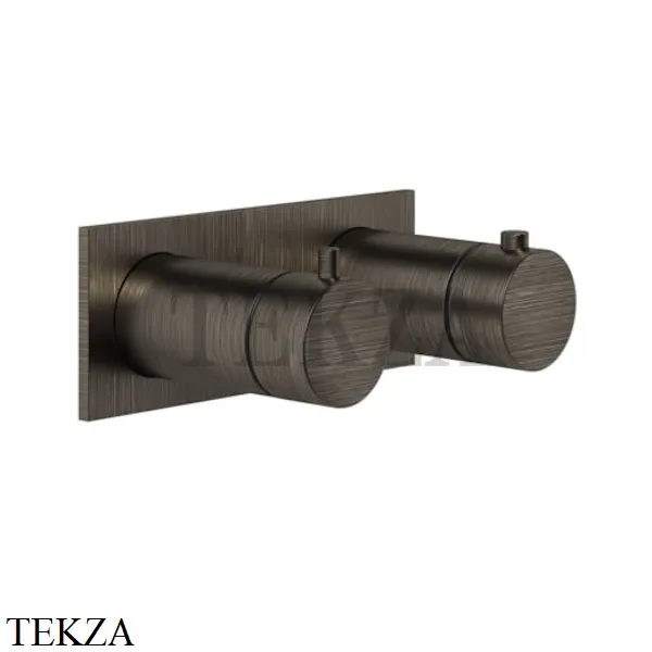 Gessi Ingranaggio-Anello Термостат для душа на планке, 3 потока, внешняя часть 63336-187, Aged Bronze