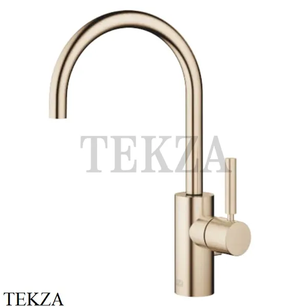 Dornbracht Meta Смеситель для раковины высокий 165, с донным клапаном 33560661-46, Brushed Champagne (22kt Gold)