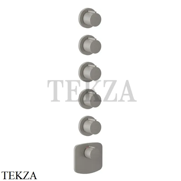 Gessi Ingranaggio-Anello Термостат для душа, 5 потоков, внешняя часть 43240-147, Chrome Brushed