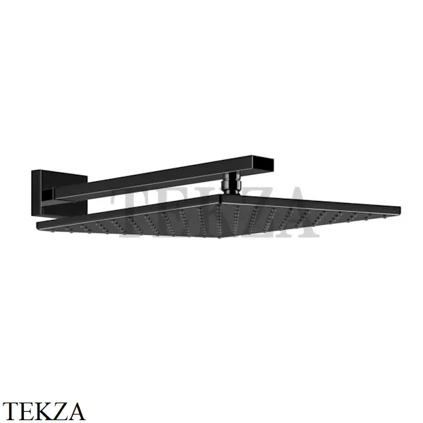 Gessi Rettangolo shower Верхний душ с кронштейном 15185-706, Black Metal