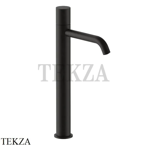 Fantini Nostromo Small Смеситель для раковины высокий, без донного клапана 50S1G906WF, Deep Black PVD