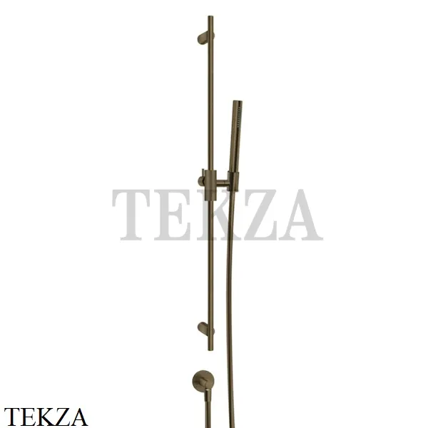 Gessi ANELLO Штанга в комплекте с душевой лейкой и выводом 63482-713, Antique Brass