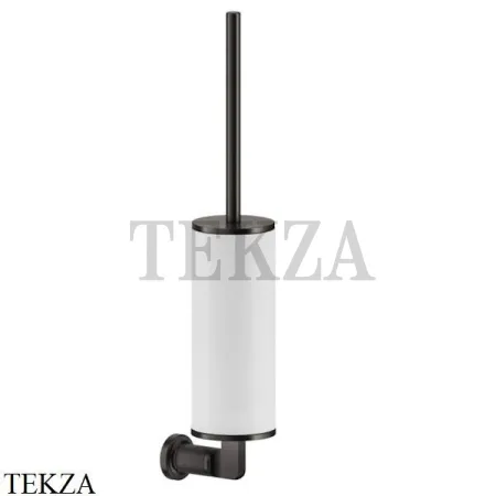 Gessi INCISO accessories Туалетный ершик настенный, белый 58519-707, Black Metal Brushed