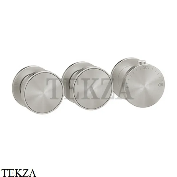 Gessi Origini NEUTRAL Термостат для душа 2 потока, внешняя часть 66334-720, Nickel PVD