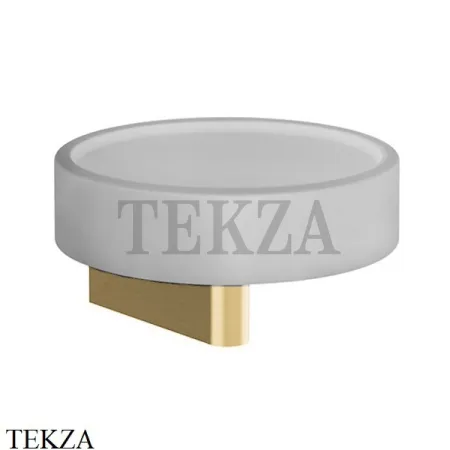 Gessi Origini Мыльница настенная с держателем, белая 66401-710, Brass PVD