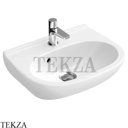 Villeroy & Boch O.NOVO Раковина компактная , с переливом 53604501, белый глянец