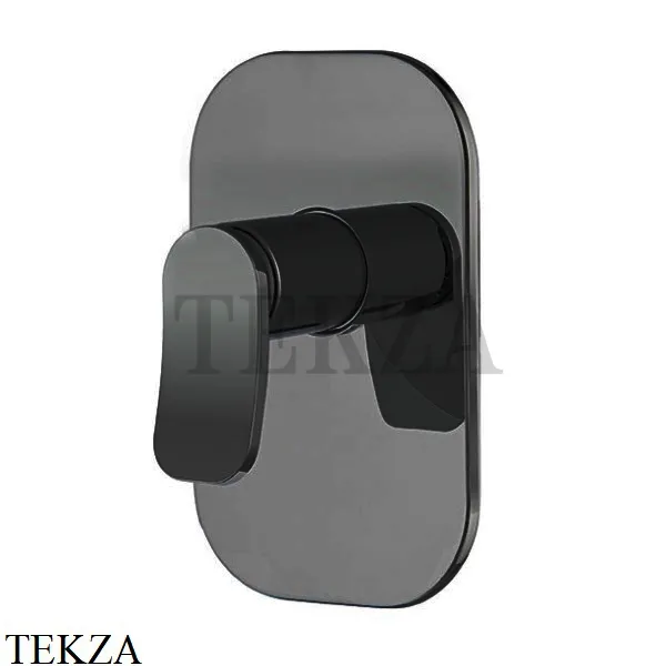 FIMA Carlo Frattini FLO Смеситель для душа, внешняя часть, F3809X1CS, Brushed black chrome