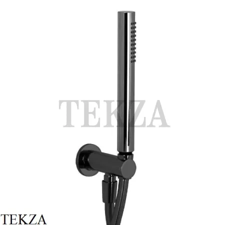 FIMA Carlo Frattini Душевой комплект, ручной душ из латуни F2287/4NOTCS, Brushed black chrome