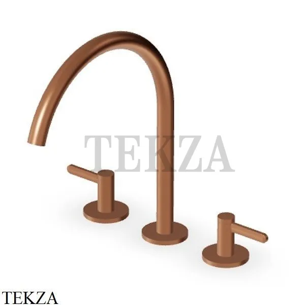 Zucchetti Isy22 Смеситель для раковины высокий, без гарнитура ZIS3341.P91, brushed copper PVD