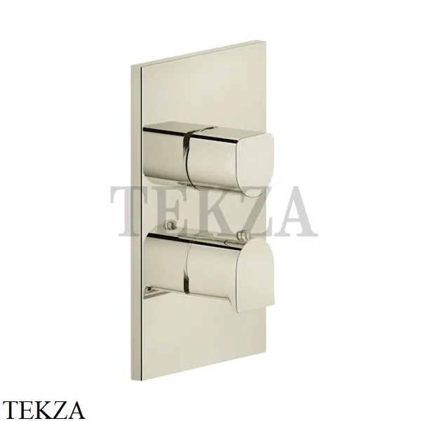 Gessi RILIEVO Термостат для душа на 1 поток, внешняя част 59132-720, Nickel PVD