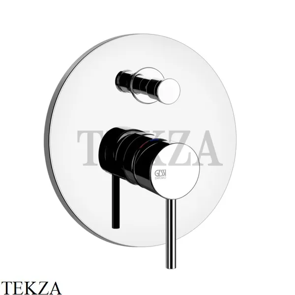 Gessi Emporio Via Tortona Смеситель для душа на 2 потока, внешняя часть 44667-031, хром глянец