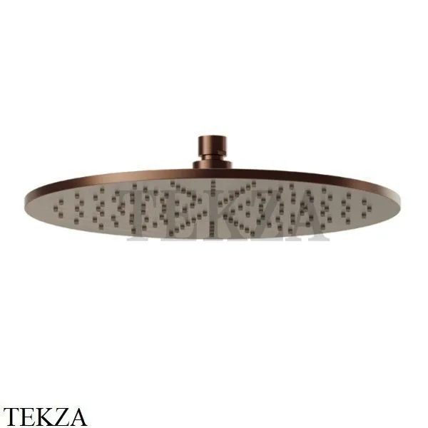 Newform Верхняя круглая лейка D300, без кронштейна 26534.47.083, Groove Bronze