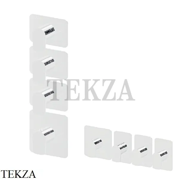 Newform HAKA Смеситель для душа, 3 потока, внешняя часть 69871E.01.014, белый матовый