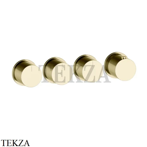 Gessi Habito Bath-shower Термостат на 3 потока, внешняя часть 63436-710, Brass PVD