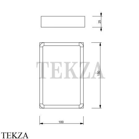 Fantini Linea Мыльница настольная, вставка из кориана 92957748, Polished Nickel PVD