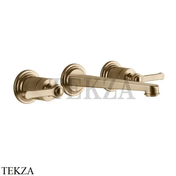 Gessi VENTI20 Смеситель для раковины на 3 отв. средний, внешняя часть 65091-726, Warm Bronze Br.