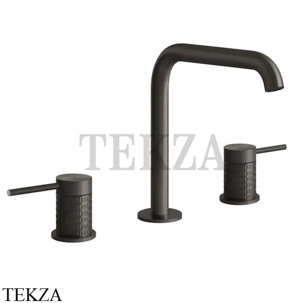 Gessi 316 MECCANICA Смеситель для раковины, без сливного гарнитура 54212-707, Black Metal Brushed