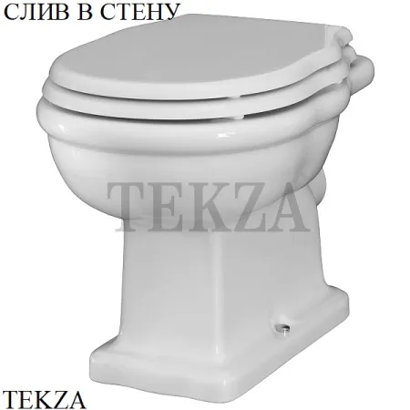 ArtCeram HERMITAGE Унитаз напольный, слив в стену, сиденье микролифт HEV003 03 00, черный глянец (снят с производства)