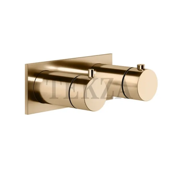 Gessi Ingranaggio-Anello  Термостат для душа на планке, 1 поток, внешняя часть 63332-735, Warm Bronze