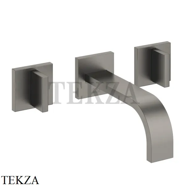 Dornbracht MEM Смеситель для умывальника 3 отв, внешняя часть 36707782-99, Dark Platinum matt