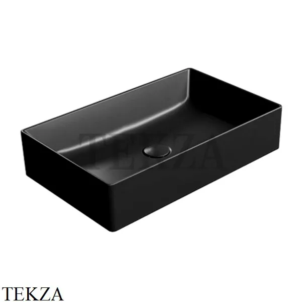 GSI Kube X Раковина накладная 60х37, без перелива 945326, черный матовый Ardesia