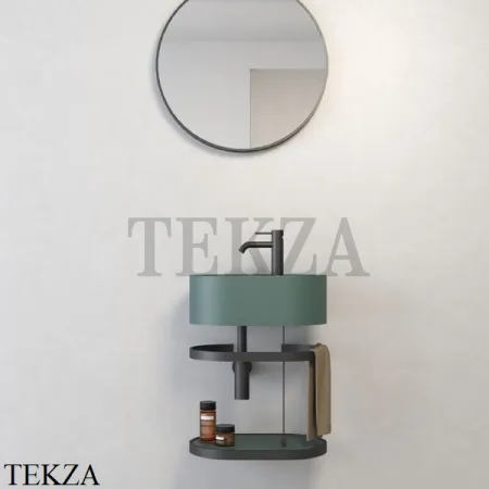 Cielo Les Petites Ovale Консоль с раковиной LPLAO46, керамическая полка, Pomice