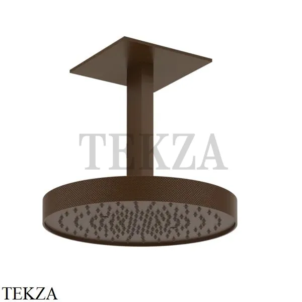 Gessi Inverso Diamantato Верхняя лейка с кронштейном D30 см 63472-845, Dark Bronze