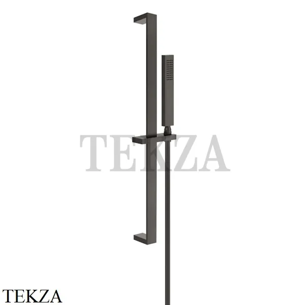 Gessi Rettangolo shower Штанга в комплекте с душевой лейкой, 1 режим 20145-707, Black Metal Brushed