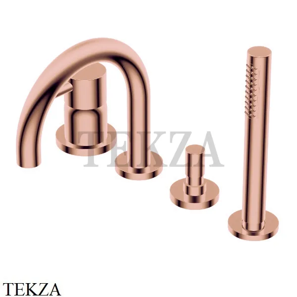 Ritmonio Diametro35 S Смеситель для ванны с гарнитуром PR52EG202 F32, Rose Gold