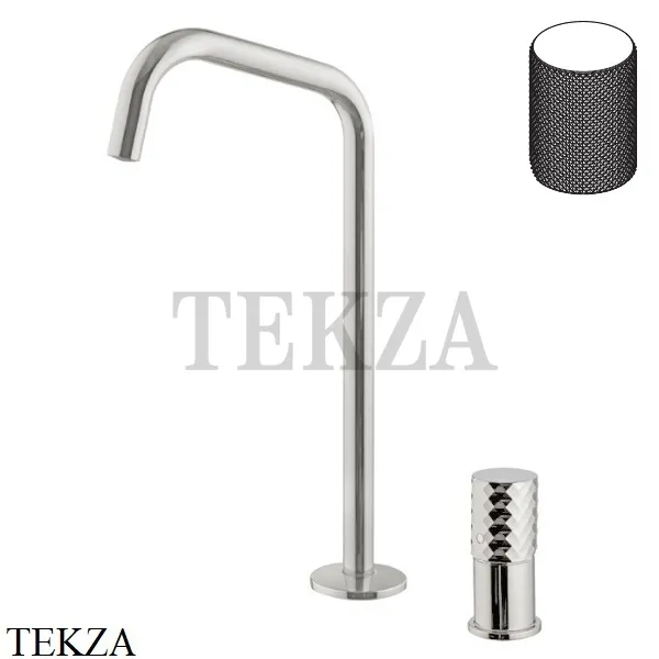 FIMA Carlo Frattini Spillo TECH G Смеситель для раковины, с донным клапаном F3271TNDGSN, Brushed nickel