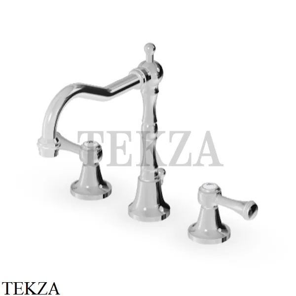 Zucchetti Agora Classic Смеситель для раковины с донным клапаном ZAL405, хром глянец