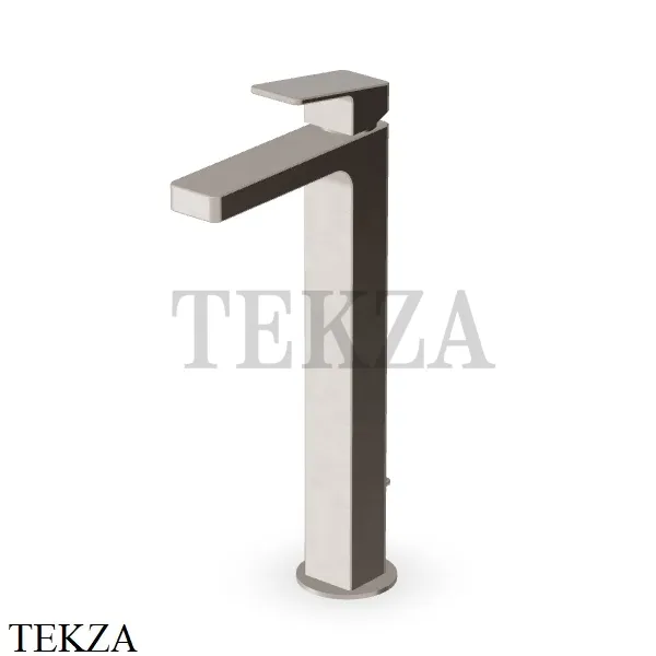 Zucchetti JINGLE Смеситель для раковины высокий, с донным клапаном ZIN691.C3, brushed nickel