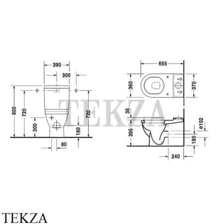 Duravit Starck 3 Сиденье для унитаза с крышкой 0069890000 SoftClose, белый глянец