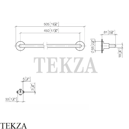 Dornbracht TARA Держатель для банного полотенца 83045892-00, хром глянец