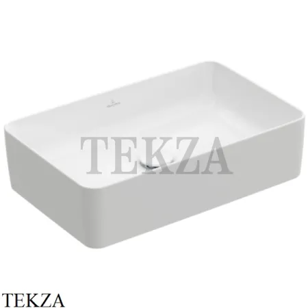 Villeroy & Boch COLLARO Раковина накладная прямоугольная, без перелива 4A205601, белый глянец