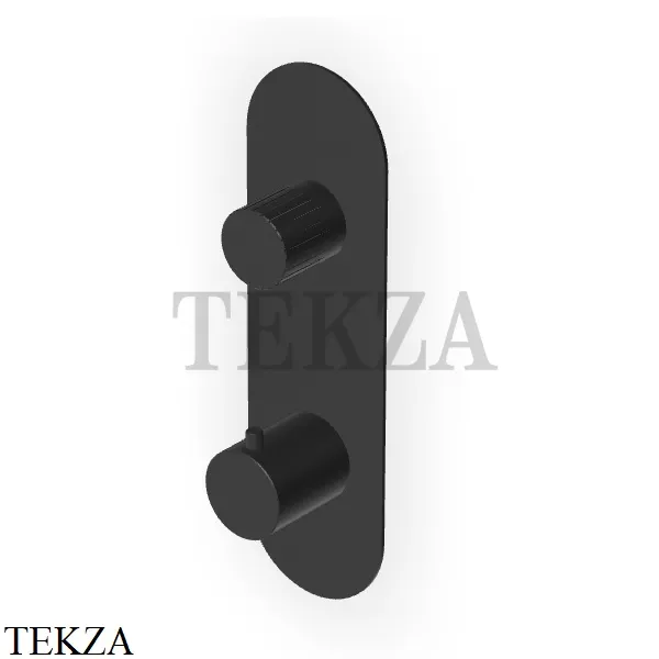 Zucchetti Todd Термостат для душа на 1 поток, внешняя часть ZTD663.N1, черный goffrato
