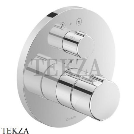 Duravit C.1 Термостат для душа на 2 потока, внешняя часть, хром