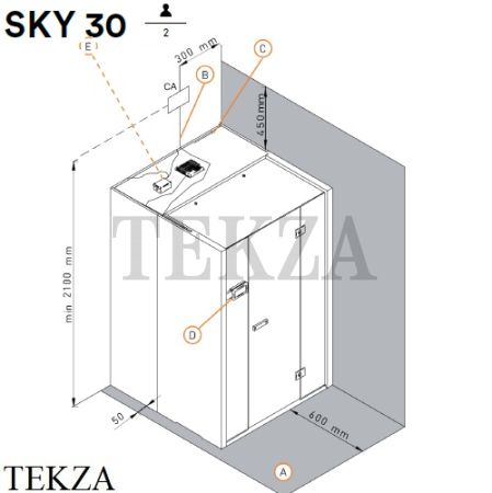 Effegibi SKY GLASS 30 Сауна домашняя финская или BIO SA55210027