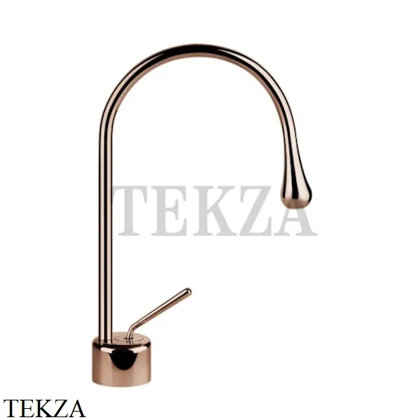 Gessi Goccia Смеситель для раковины, без сливного гарнитура 33601-123, Copper глянец