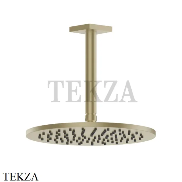Gessi RILIEVO Потолочная душевая лейка D25 с кронштейном под размер 59150-727, Brushed Brass PVD