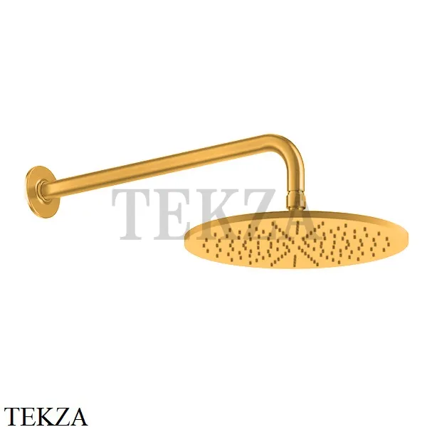 Gessi INCISO SHOWER Верхняя душевая лейка 30 с кронштейном 58248-246, Gold PVD