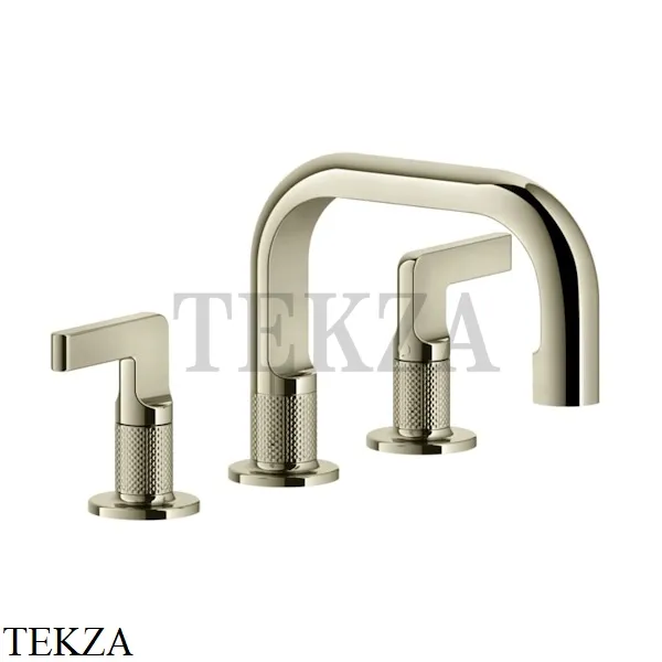 Gessi INCISO Смеситель для раковины, без гарнитура 58012-720, Nickel PVD