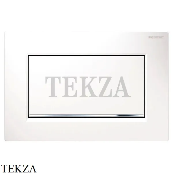 Geberit Sigma30 Клавиша смыва, металл 115.893.KJ.1, белый глянец/хром глянец