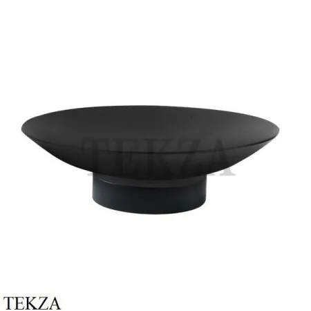 Boheme Uno Мыльница настольная круглая Uno 10981-B Black Черный матовый
